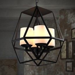 Top level Americange Vintage black Iron Lamp Modern Chandelier Chandelier 4 lights