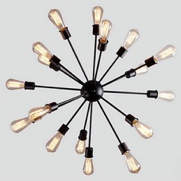 Modern 20 Light Pendant Light in Radial Feature