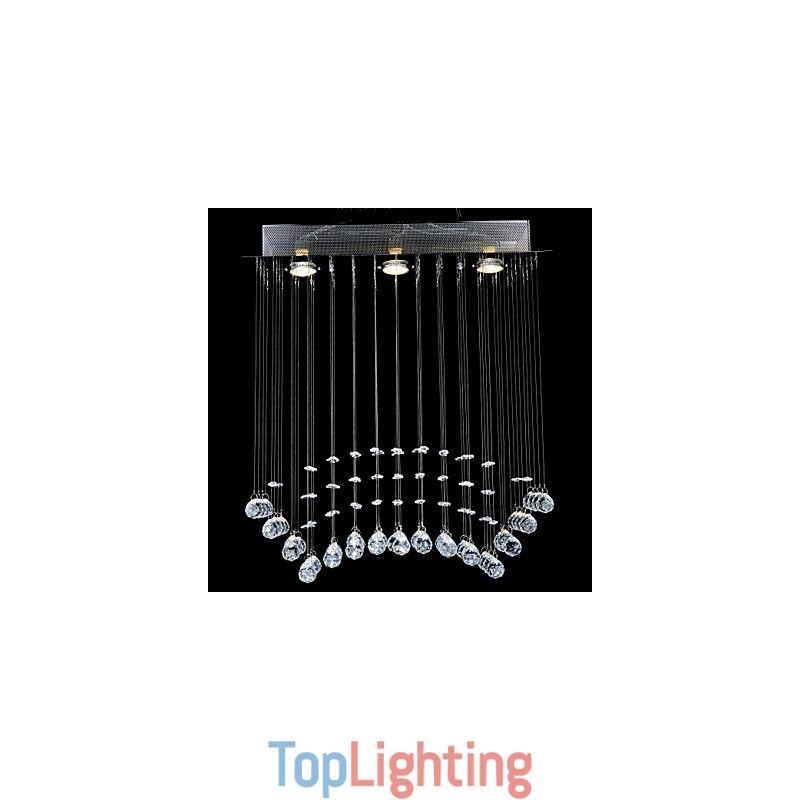 Traditional Classic Crystal Chrome Metal Flush Mount