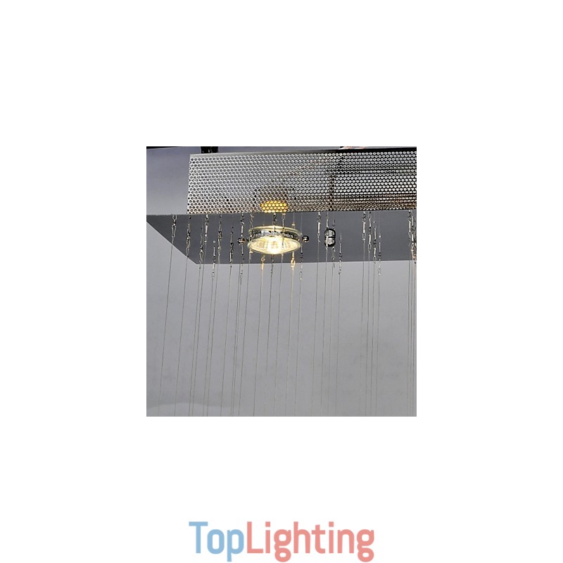 Traditional Classic Crystal Chrome Metal Flush Mount