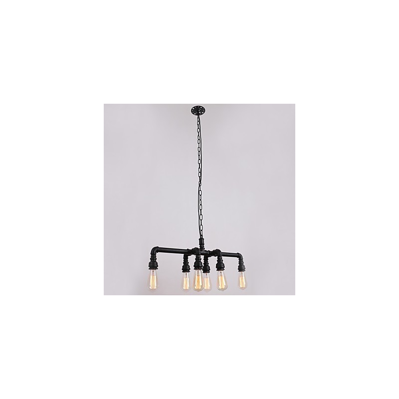 Water Pipe Retro Plating Light Painting Pendant