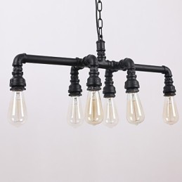 Water Pipe Retro Plating Light Painting Pendant