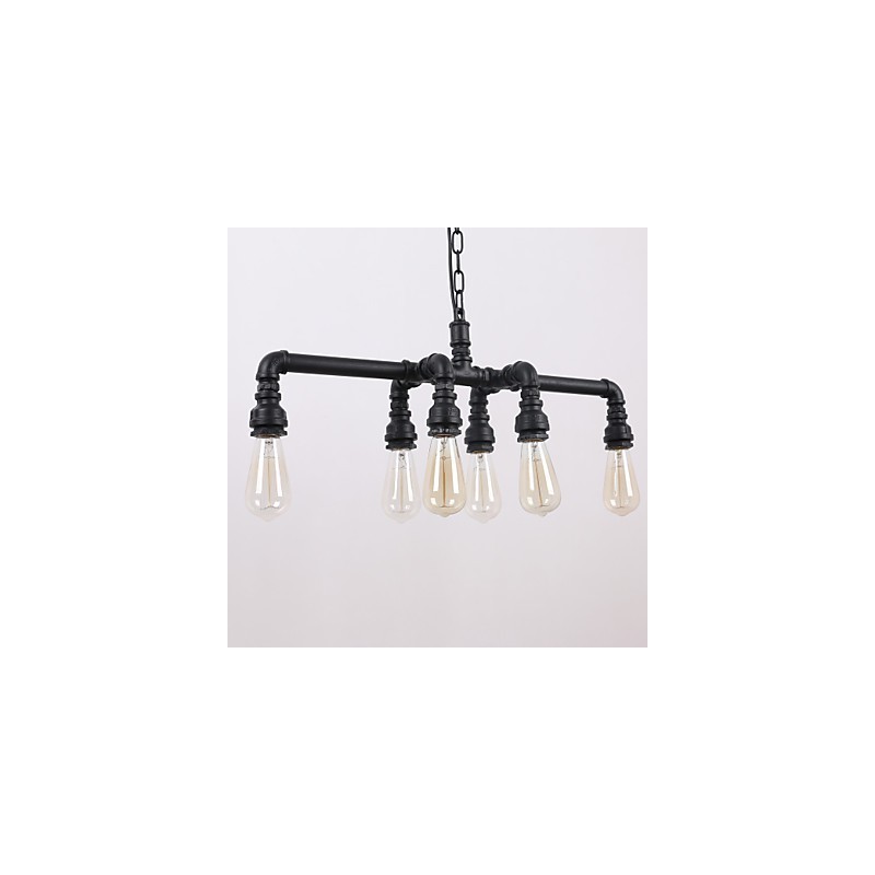 Water Pipe Retro Plating Light Painting Pendant