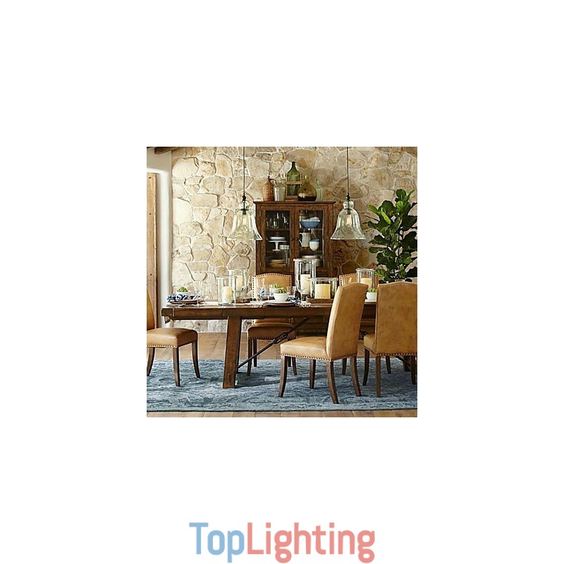 Country Mini Style Painting Glass Pendant Light
