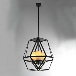 Country Mini Style Painting Metal Pendant Light