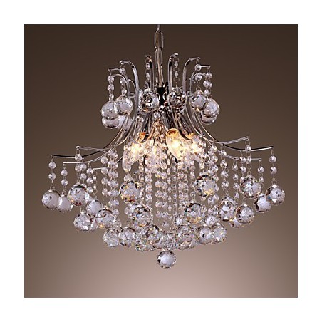Modern Contemporary Crystal Mini Style Electroplated Metal Pendant Light Modern Contemporary Crystal Mini Style Electroplated Metal Pendant Light