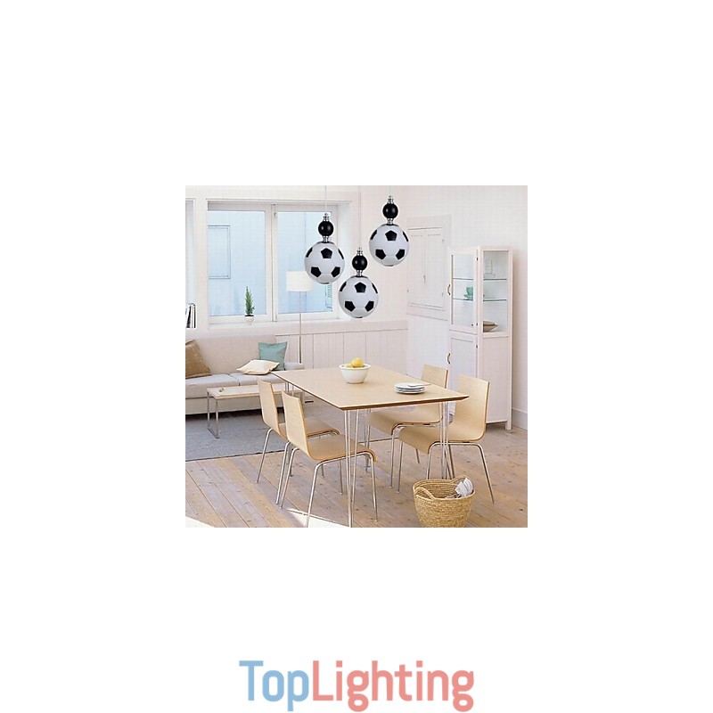 Classic Modern Football Round Pendant Light 3 Lights
