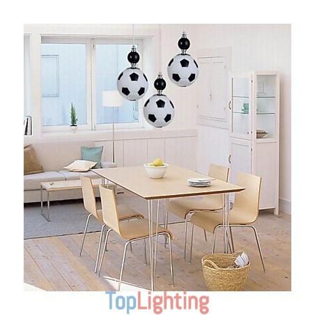 Classic Modern Football Round Pendant Light 3 Lights Classic Modern Football Round Pendant Light 3 Lights