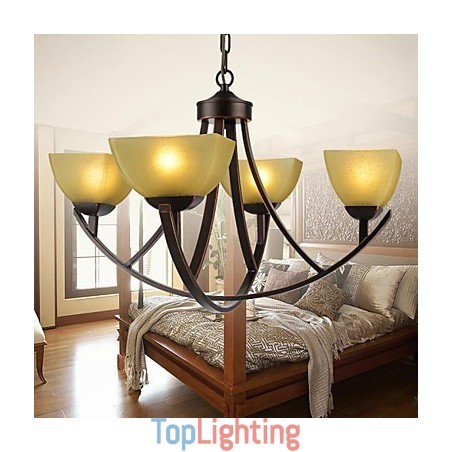 Chandelier 4 Lights Traditional Classic Vintage Metal Chandelier 4 Lights Traditional Classic Vintage Metal