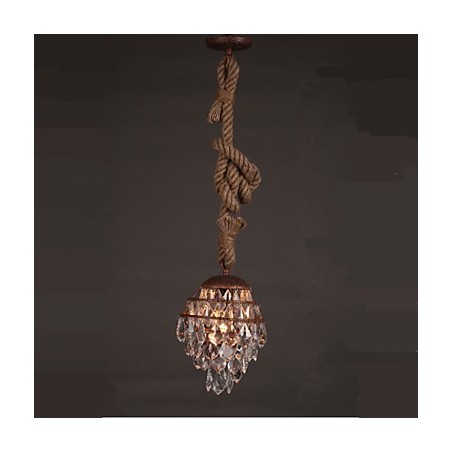 Retro lounge Hemp Industrial Wind Imitation Crystal Chandelier Retro lounge Hemp Industrial Wind Imitation Crystal Chandelier