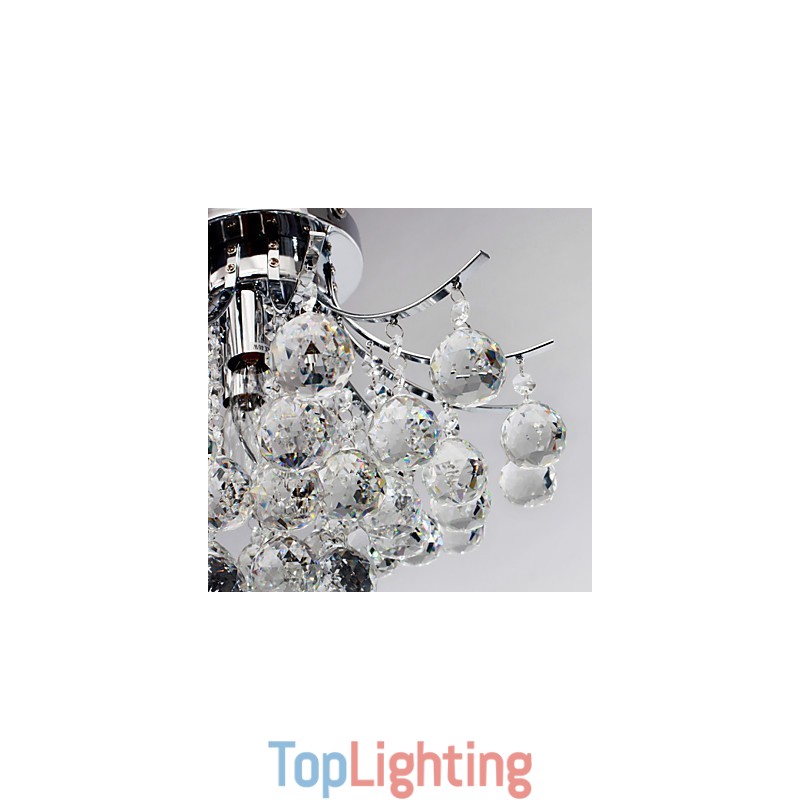 Chandelier Modern Crystal 3 Lights