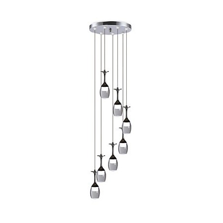 Modern Pendant Light 7 Lights Integrated Bulbs Included Stair Light Modern Pendant Light 7 Lights Integrated Bulbs Included Stair Light