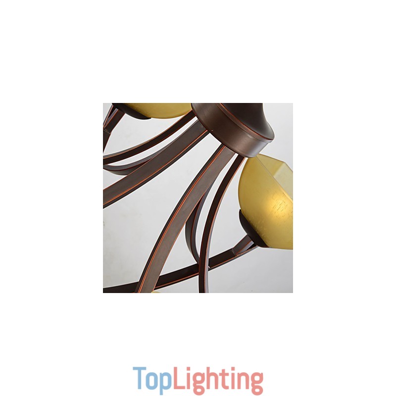 Chandelier 4 Lights Traditional Classic Vintage Metal