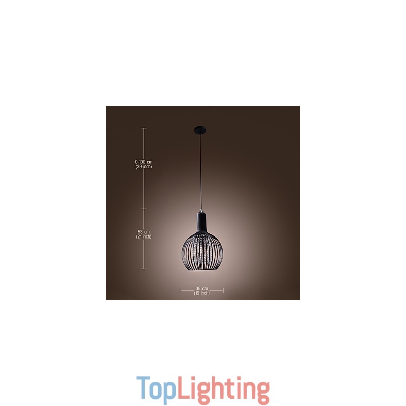 Modern Contemporary Lantern Crystal Mini Style Electroplated Pendant Light