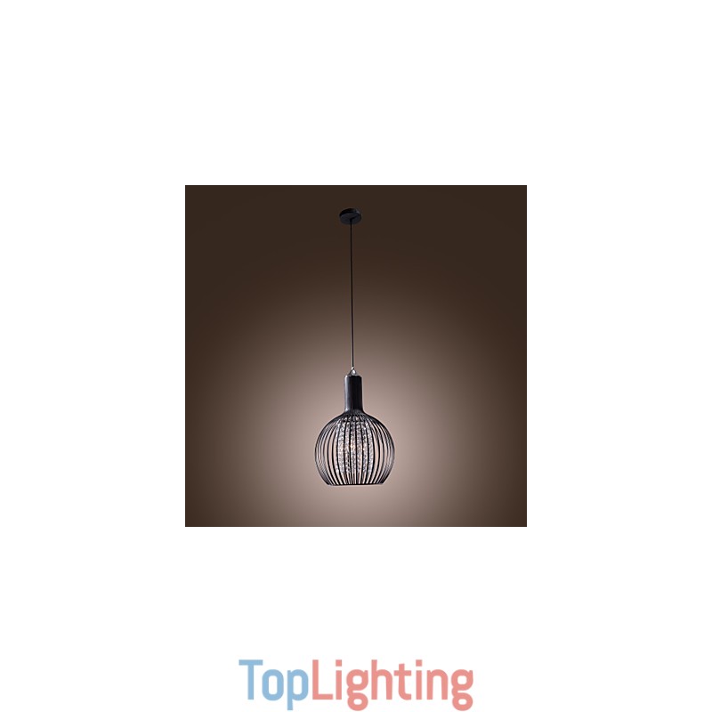 Modern Contemporary Lantern Crystal Mini Style Electroplated Pendant Light