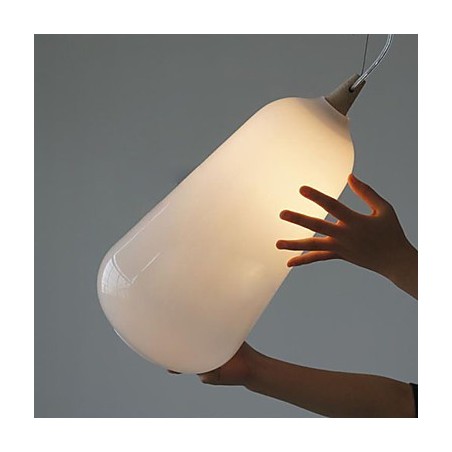 Milk white glass bottle Pendant Lamp Natural Curve Milk white glass bottle Pendant Lamp Natural Curve