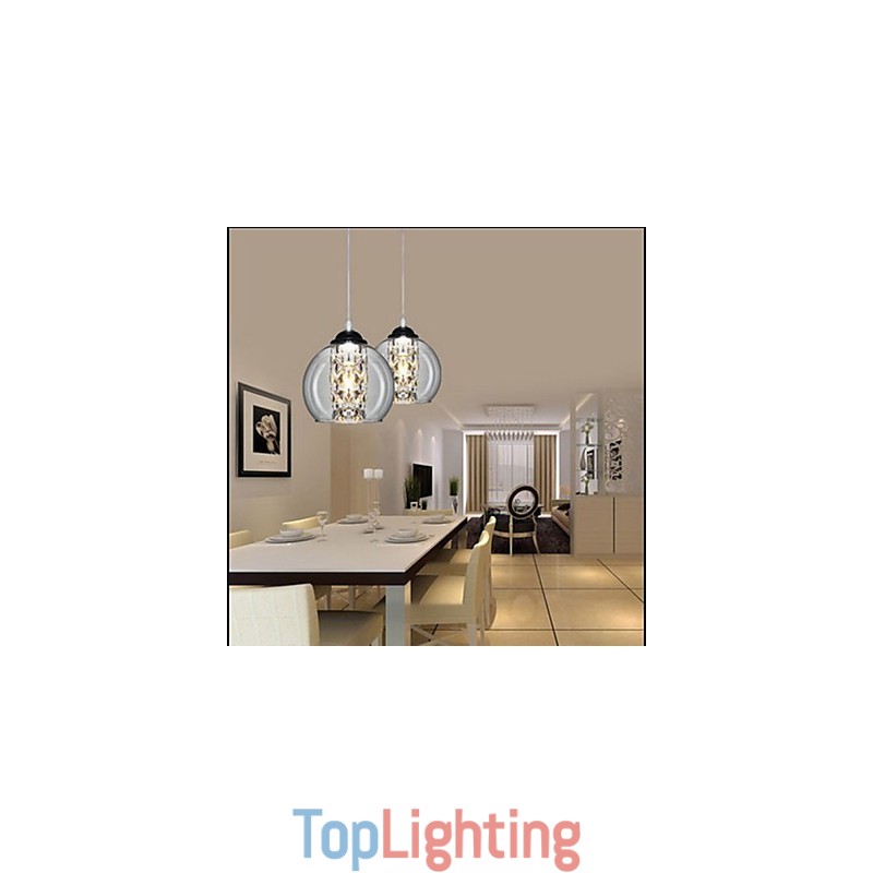 Glass Ball Pendant Lamp Three