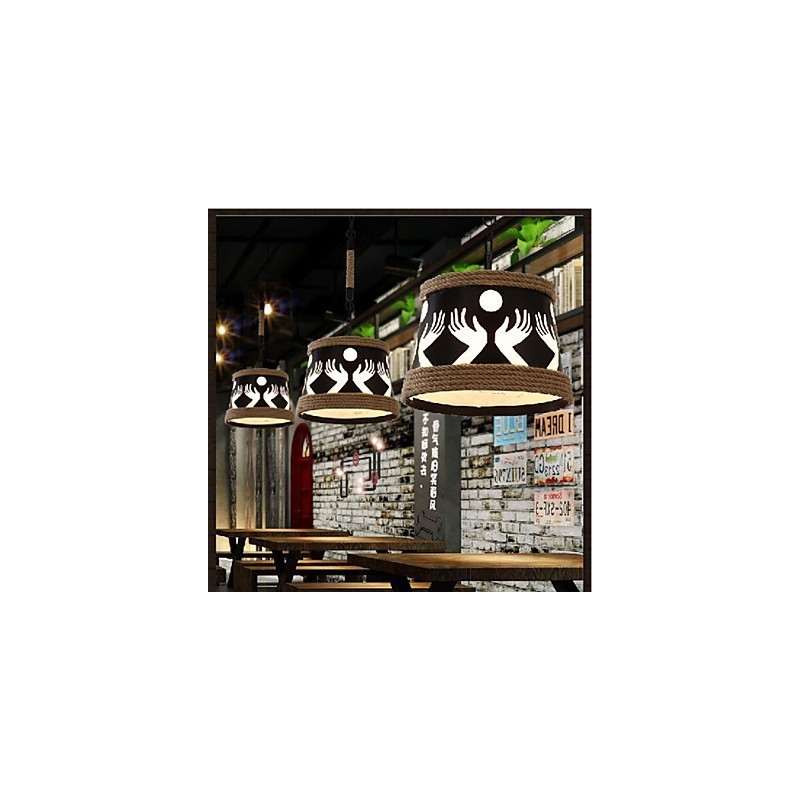 Hemp American Retro Cafe Simple Pastoral Chandelier