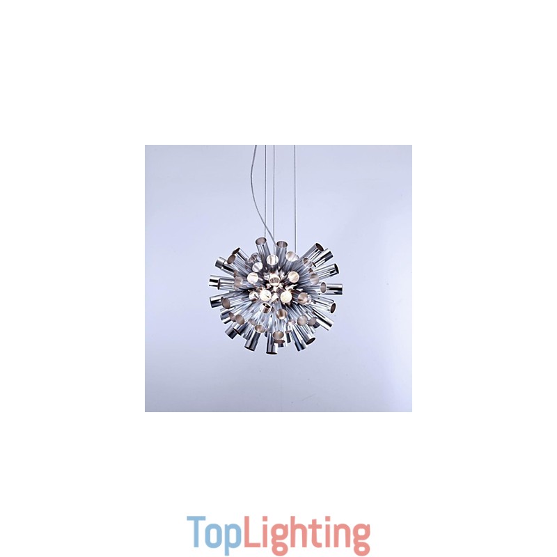 Modern Contemporary Brushed Metal Pendant Light