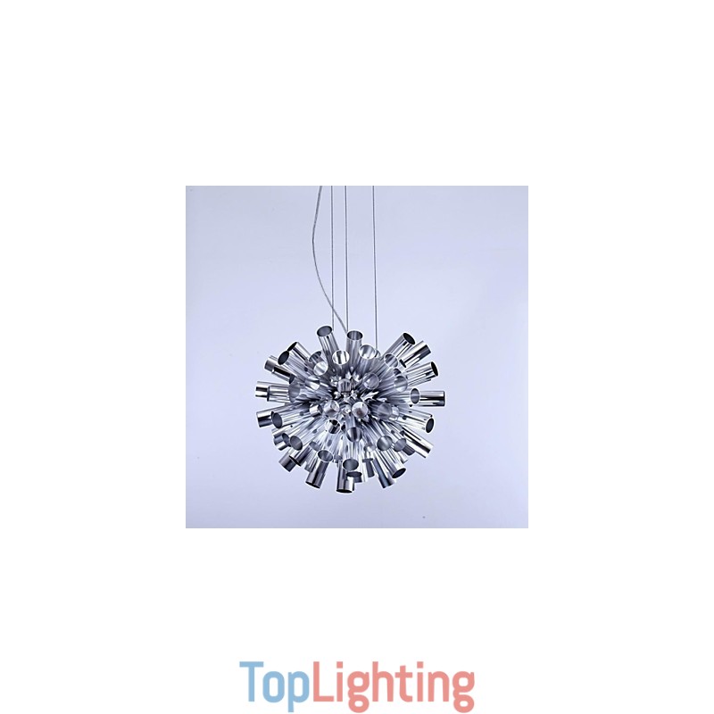 Modern Contemporary Brushed Metal Pendant Light