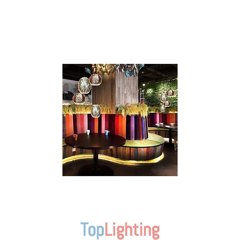 Simple table 3D Glass Creative Pendant