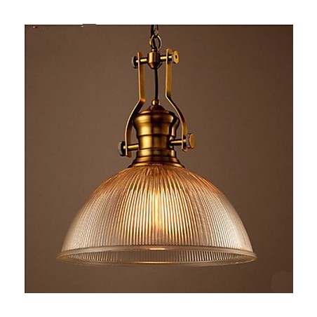 American Retro European Single Head Clear Glass Chandelier American Retro European Single Head Clear Glass Chandelier
