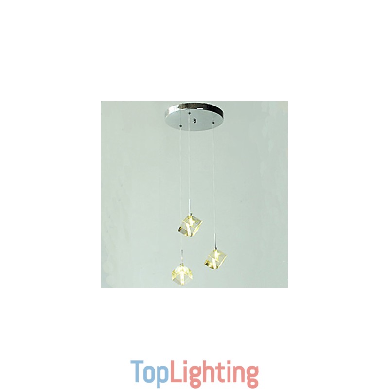 Fashion Crystal Lamp Three Head Crystal Pendant