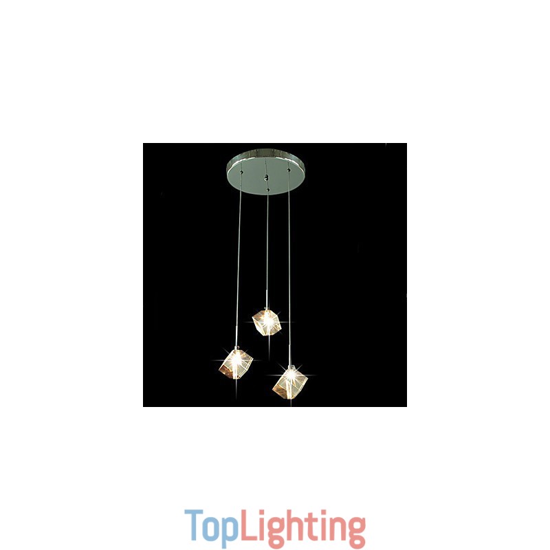 Fashion Crystal Lamp Three Head Crystal Pendant
