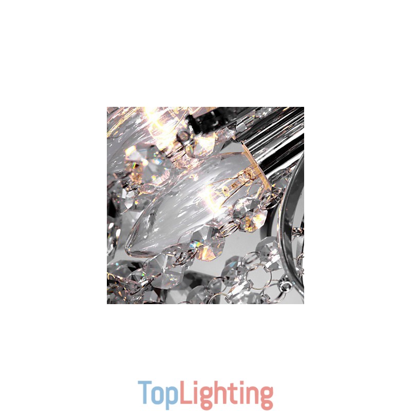 Chandelier Modern Crystal 3 Lights