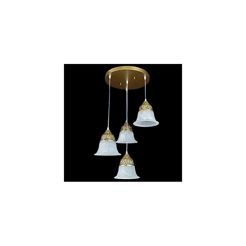 Traditional Classic Rustic Lodge Retro Bronze Metal Pendant Light