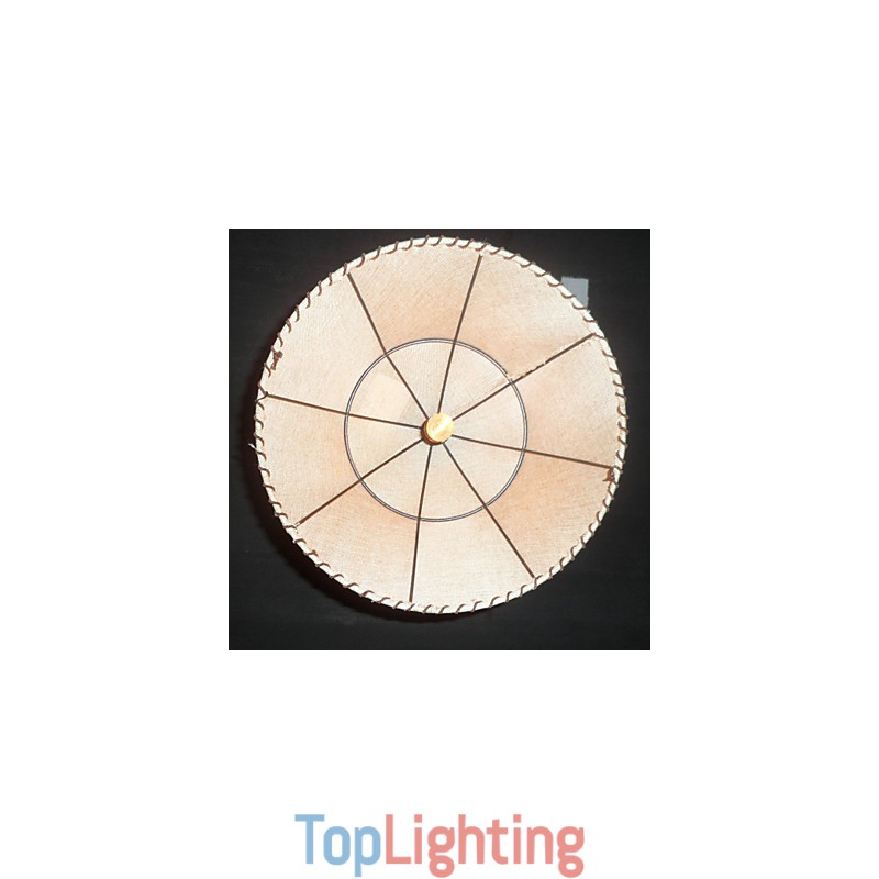 North American Style Retro 1 Light Pendant In Fabric Shade