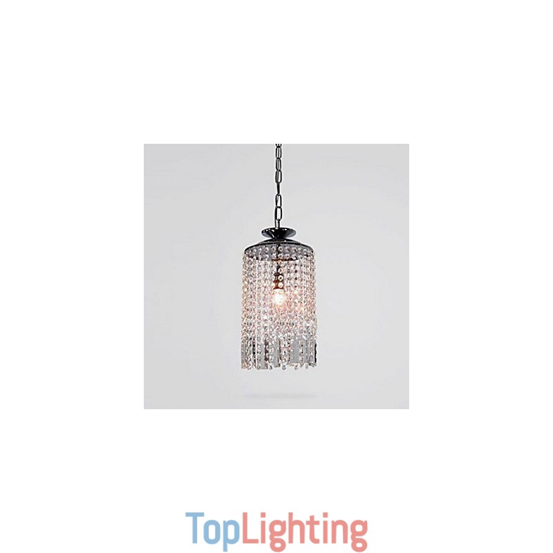 Modern Contemporary Crystal Metal Pendant Light