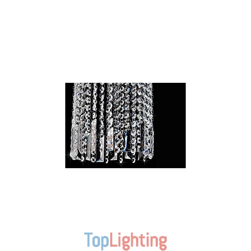 Modern Contemporary Crystal Metal Pendant Light