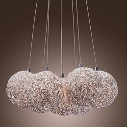 Comtemporary Aluminum Pendant Light with 7 Lights