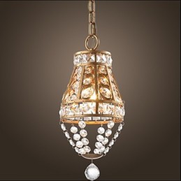 American Country Crystal Chandelier Retro porch Art Chandelier