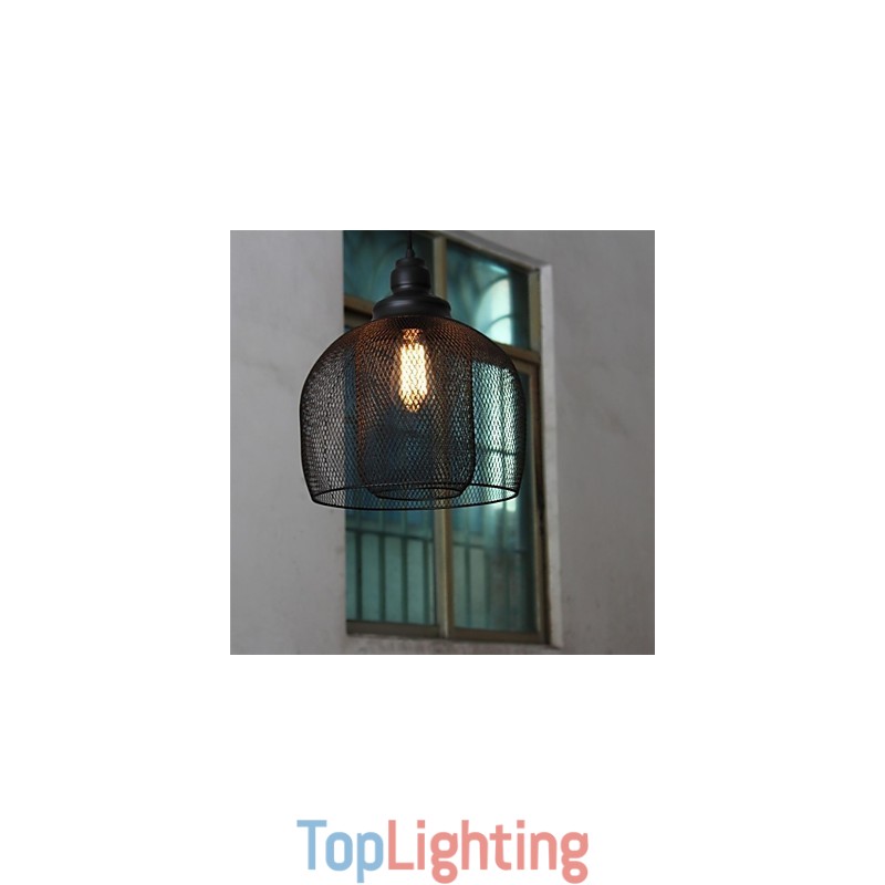 American Retro Birdcage Shape Iron Art Chandelier