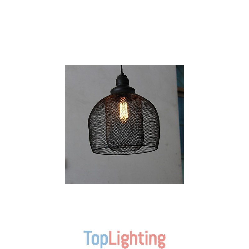 American Retro Birdcage Shape Iron Art Chandelier