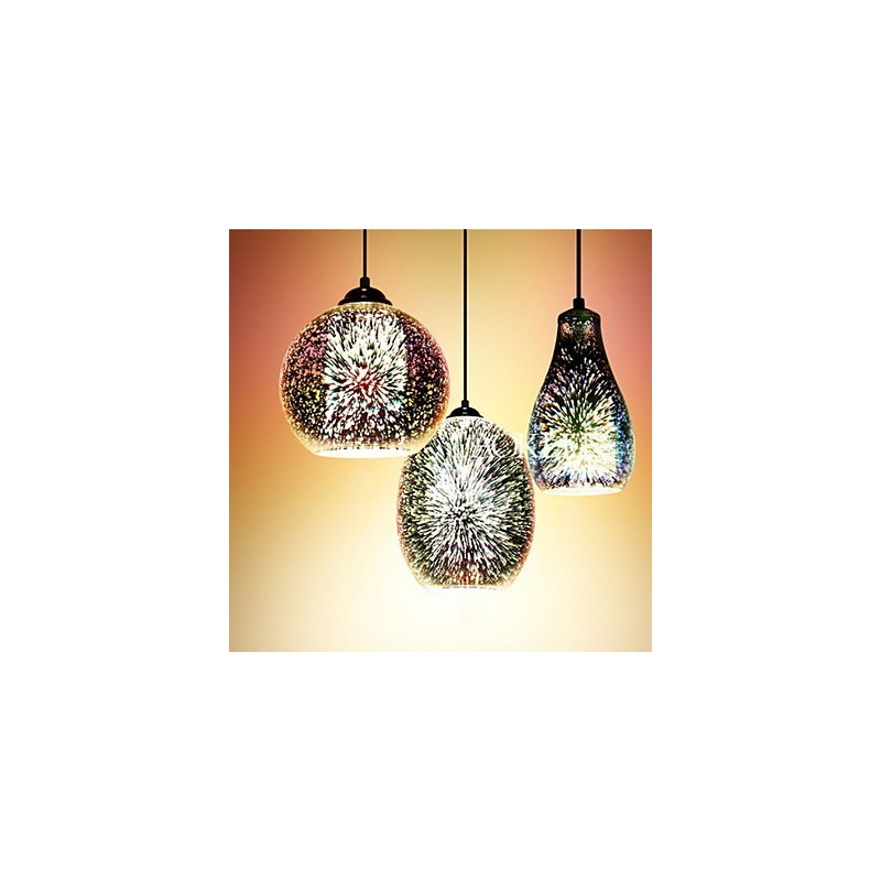 Simple table 3D Glass Creative Pendant C