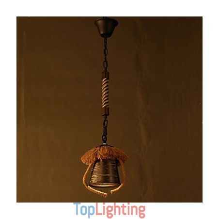 American Country Retro Hemp Ceramic lamp American Country Retro Hemp Ceramic lamp