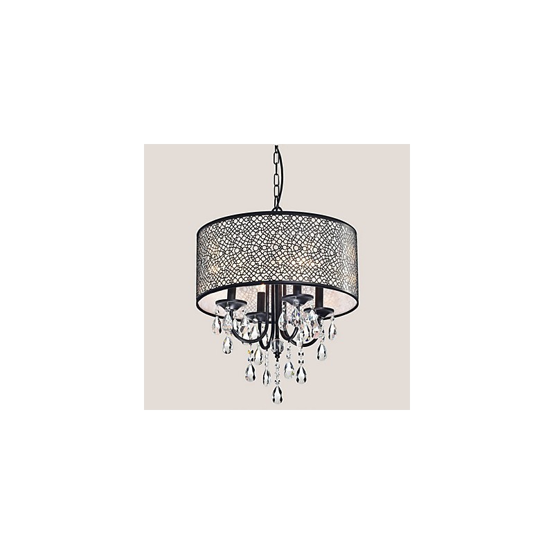 Traditional Classic Crystal Painting Metal Chandelier