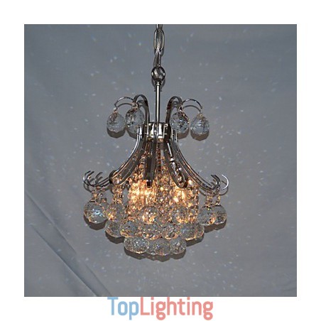 Modern Contemporary Crystal Mini Style Electroplated Chandelier Pendant Light Modern Contemporary Crystal Mini Style Electroplated Chandelier Pendant Light