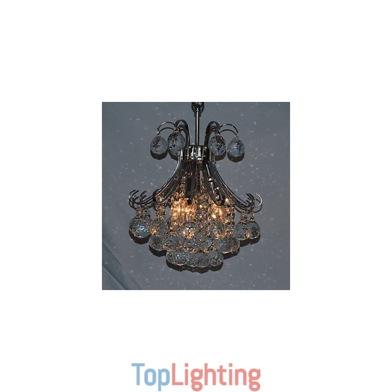Modern Contemporary Crystal Mini Style Electroplated Chandelier Pendant Light