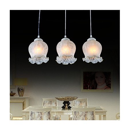 Pendant White Three Lights European Retro Classic Pendant White Three Lights European Retro Classic