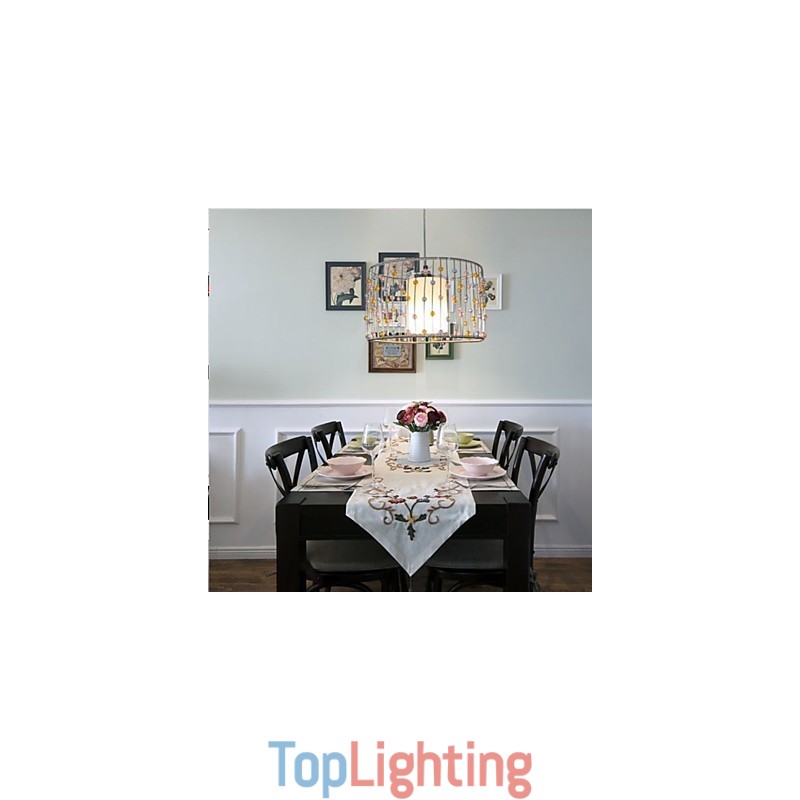 The Single Head Of The Lamp Is a Cylindrical Beads.