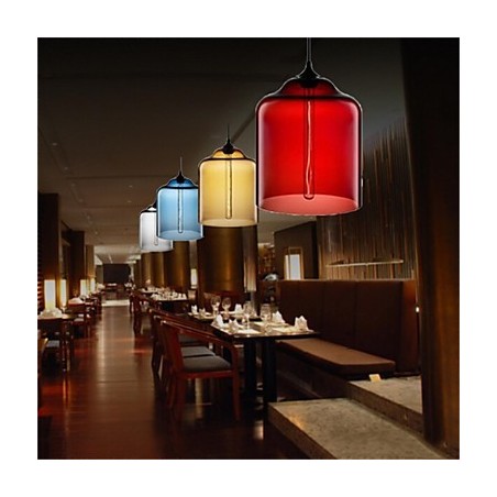 Retro Creative Single Head Glass Pendant Lamp Cafe In The Goldfish Bowl Retro Creative Single Head Glass Pendant Lamp Cafe In The Goldfish Bowl