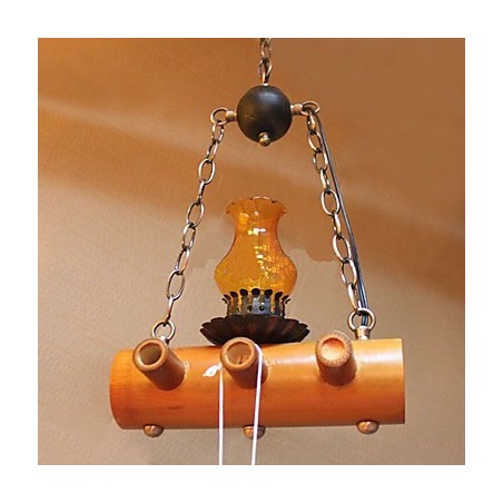 American Country Antique Bamboo Single Head Chandelier American Country Antique Bamboo Single Head Chandelier