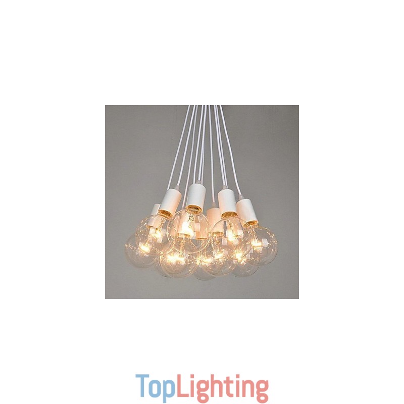Country Painting Metal Chandelier