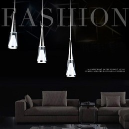 3 Lights Pendant Light Modern Contemporary Metal