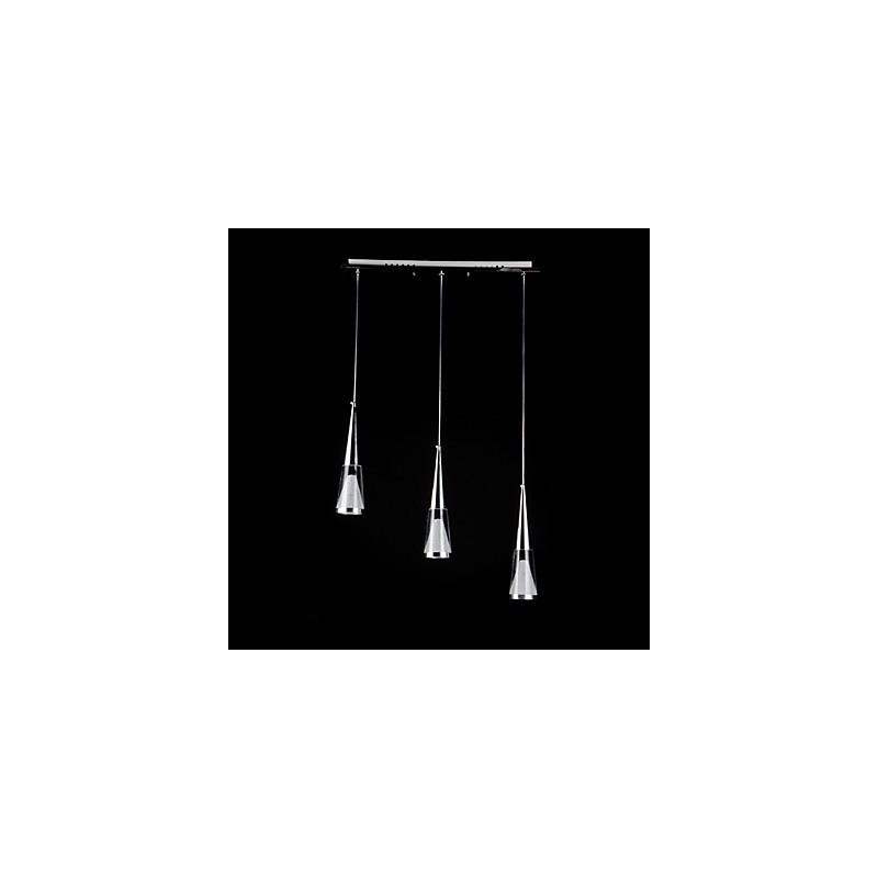 3 Lights Pendant Light Modern Contemporary Metal