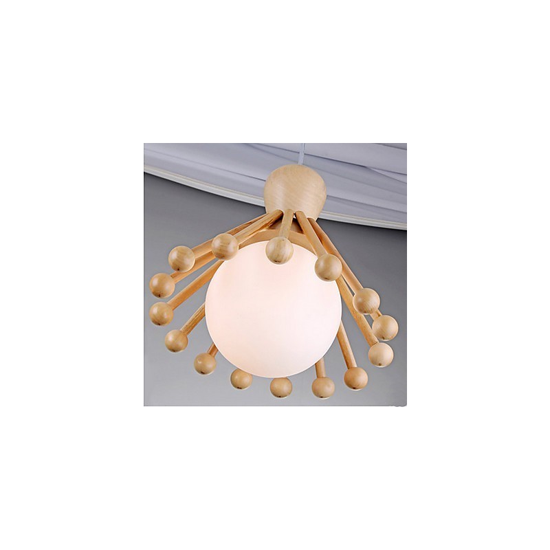 Garden Wooden Chandelier Simple Nordic Wood Chandelier